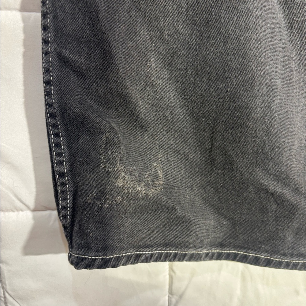 Vintage 90s BREAKDOWN Wide Leg Black Cargo Jeans JNCO Style - Picture 12 of 16